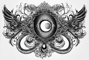 Horizontal, Infinity symbol tattoo idea