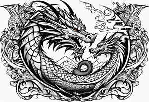 dragon , arm tattoo idea