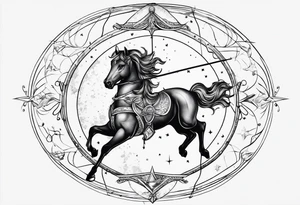 Sagittarius constellation tattoo idea