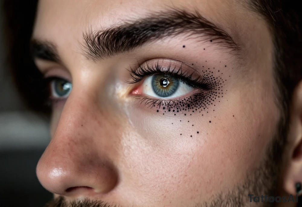 Black dot below each eye (micro-tattoo) – Discreet, symbolic placement for perception and insight. tattoo idea