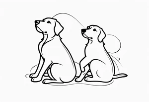 dog love tattoo idea