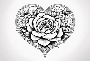 Schwarzes Herz, Stacheldraht, Leuchtturm zwei Rosen mum and dad tattoo idea