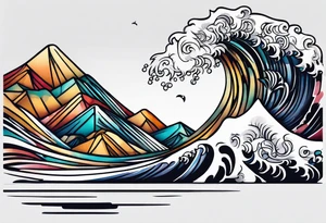 madrid waves tattoo idea
