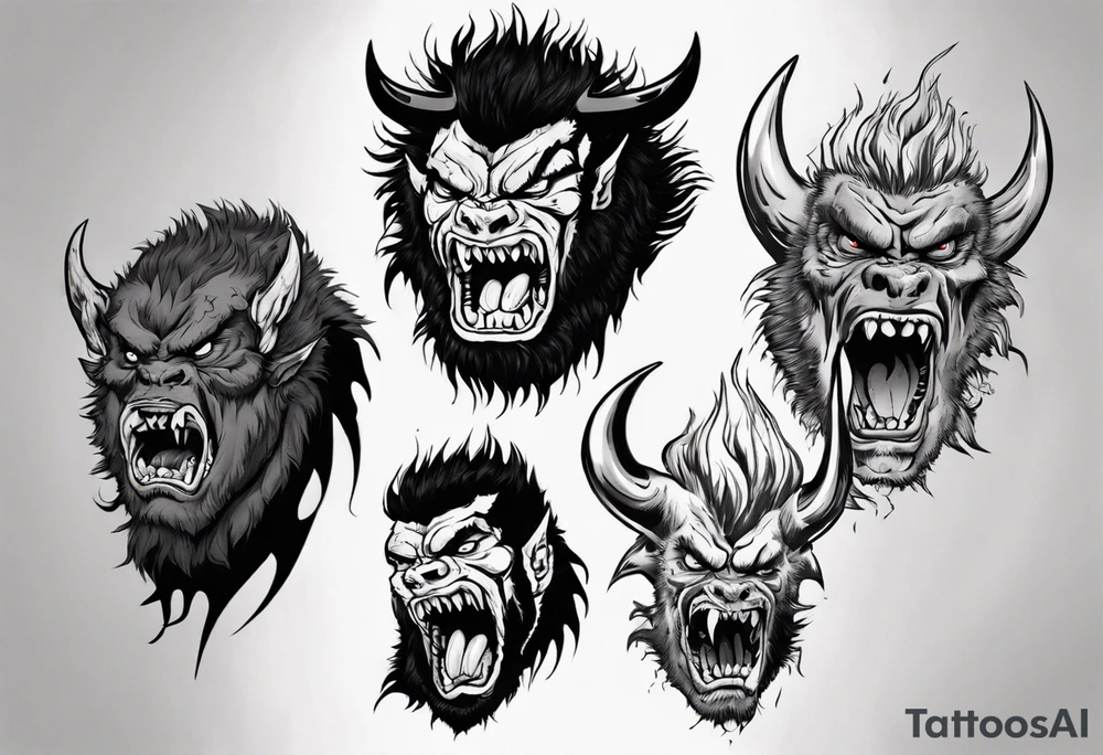 Zodd the beast in berserk tattoo idea