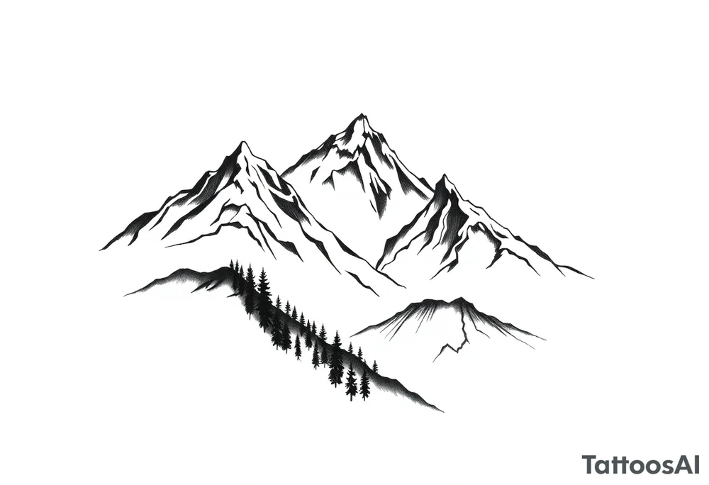 Appalachain mountains tattoo idea