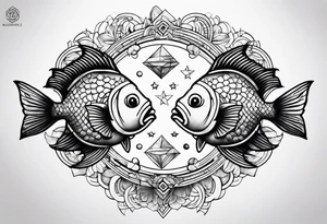 pisces friendship tattoo idea for men tattoo idea