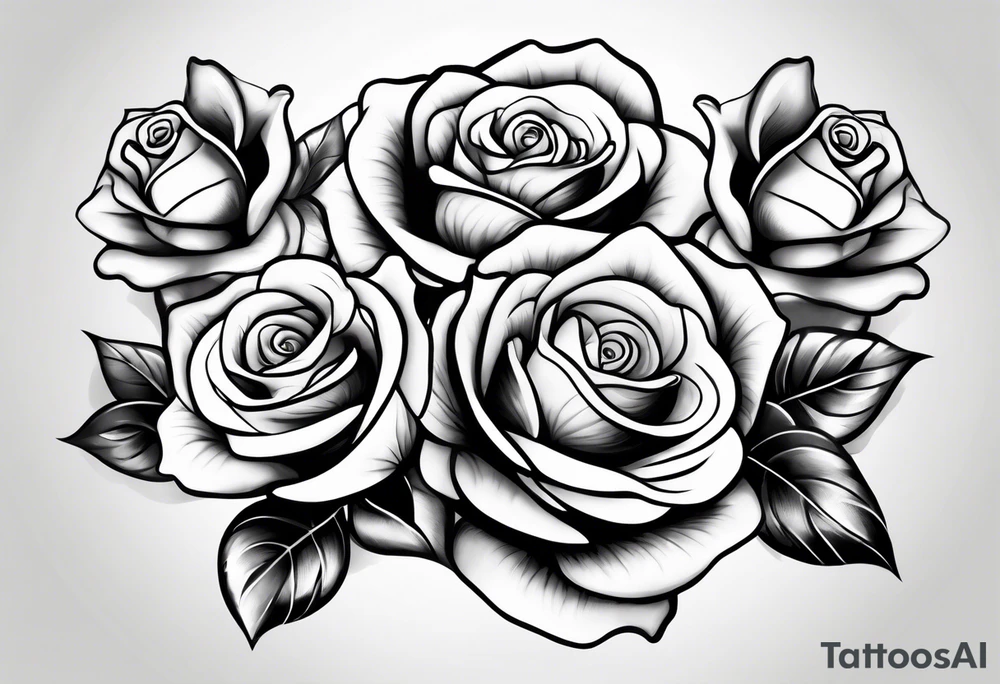 Three roses tattoo idea