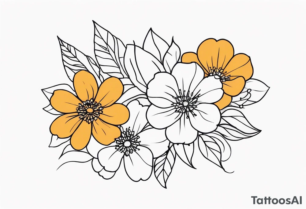 Flowers tattoo idea
