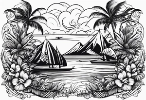 island vibes tattoo idea