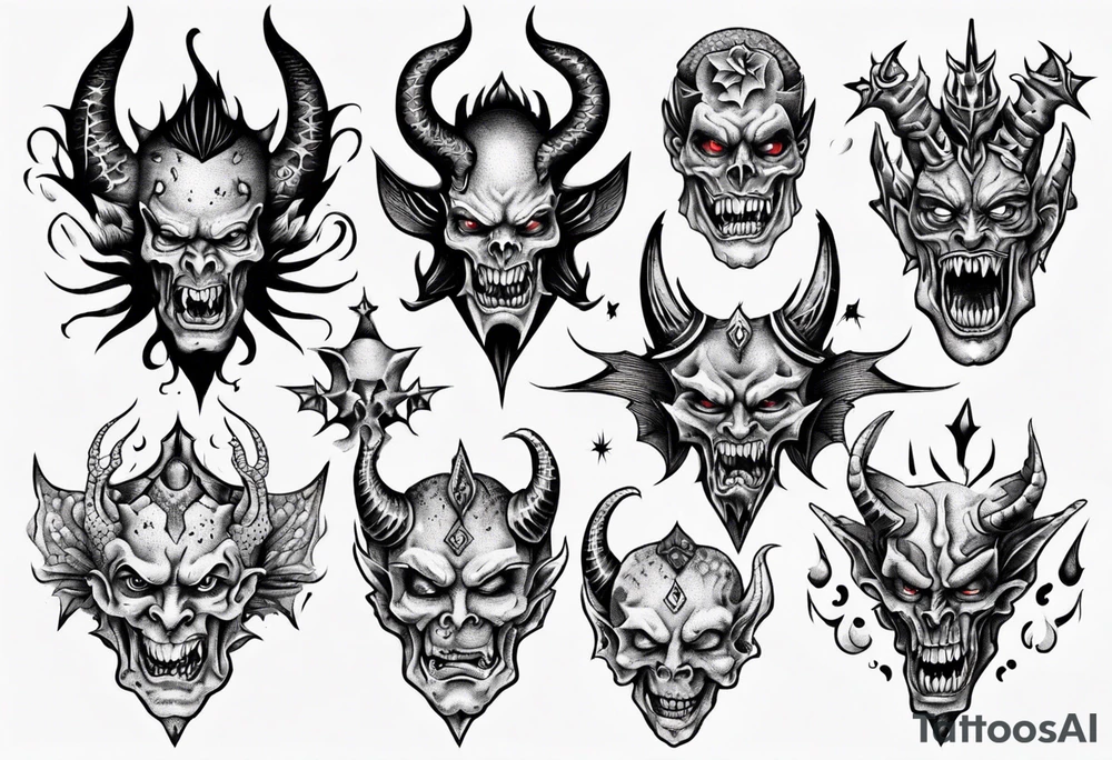 demons tattoo idea