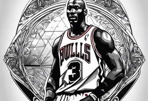 Michael jordan logo tattoo idea