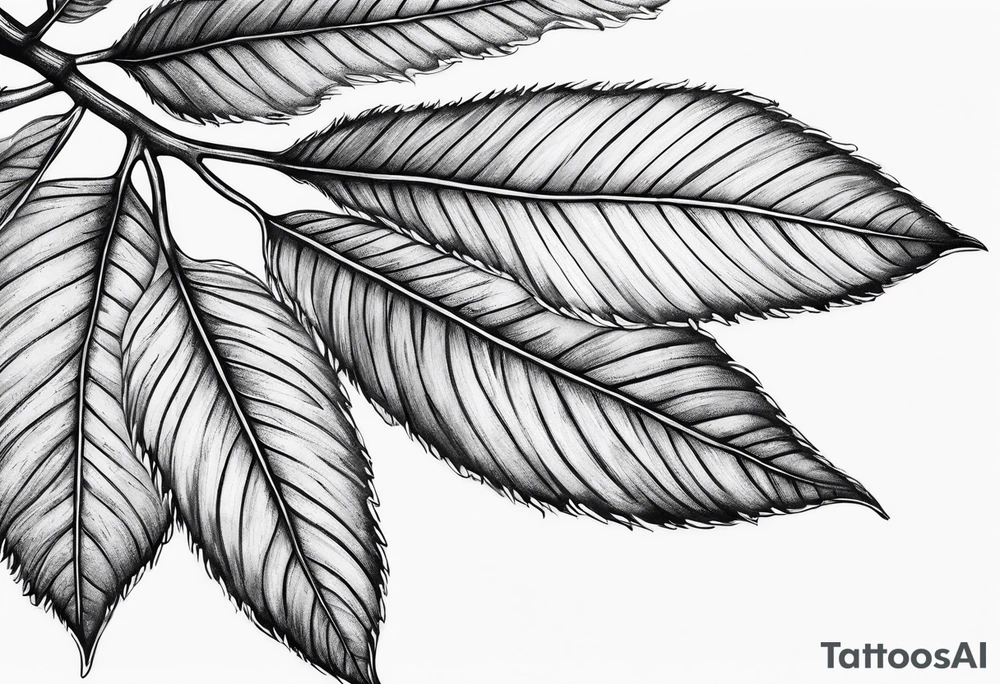 Elm Leaf tattoo idea