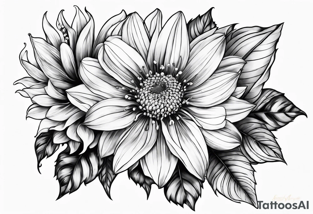 Flowers Amber Elizabeth Worthington 07-11-2023 tattoo idea