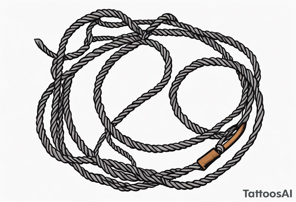 Broken rope tattoo idea