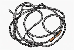 Broken rope tattoo idea