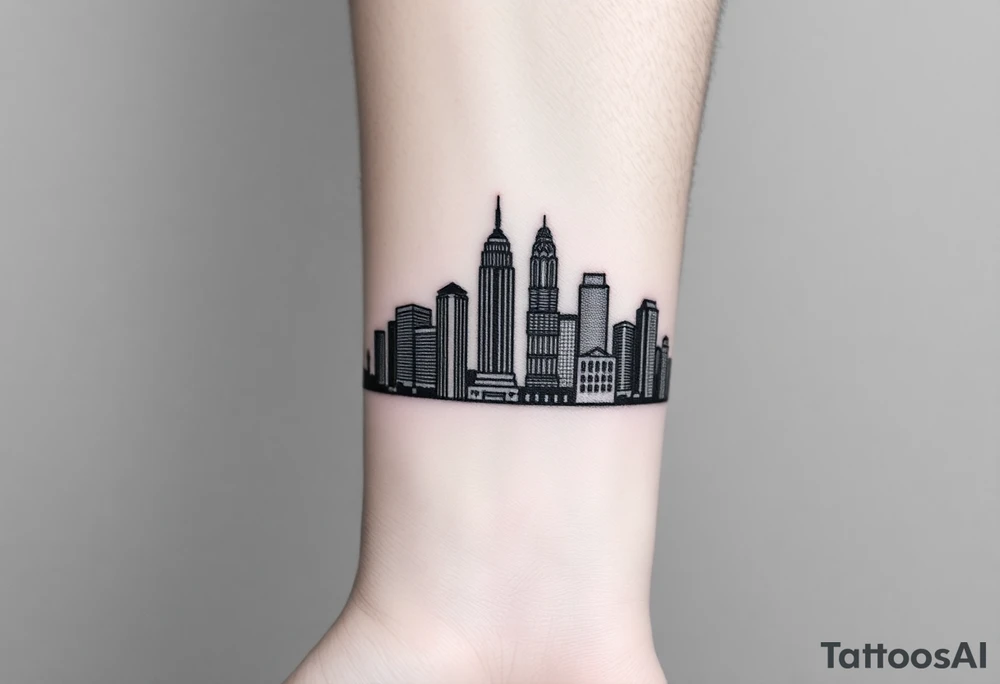 Atlanta city skyline tattoo idea