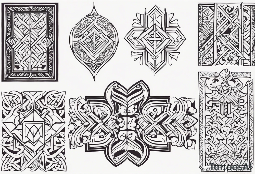slavic patterns tattoo idea