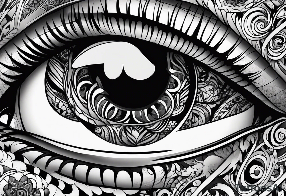 Lots of creepy eyes tattoo idea