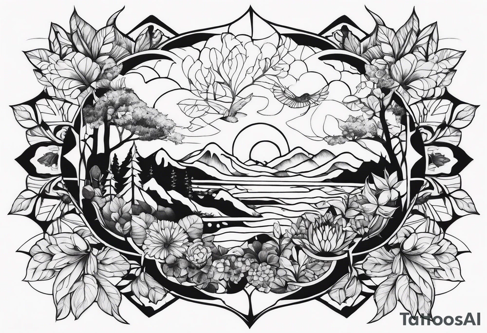 Full nature tattoo idea