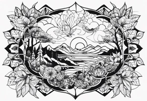 Full nature tattoo idea
