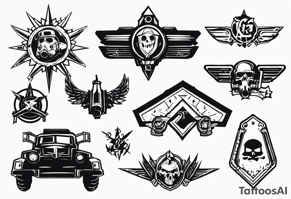 Scarcolletors from Wasteland 3 game. tattoo idea