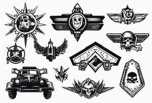 Scarcolletors from Wasteland 3 game. tattoo idea