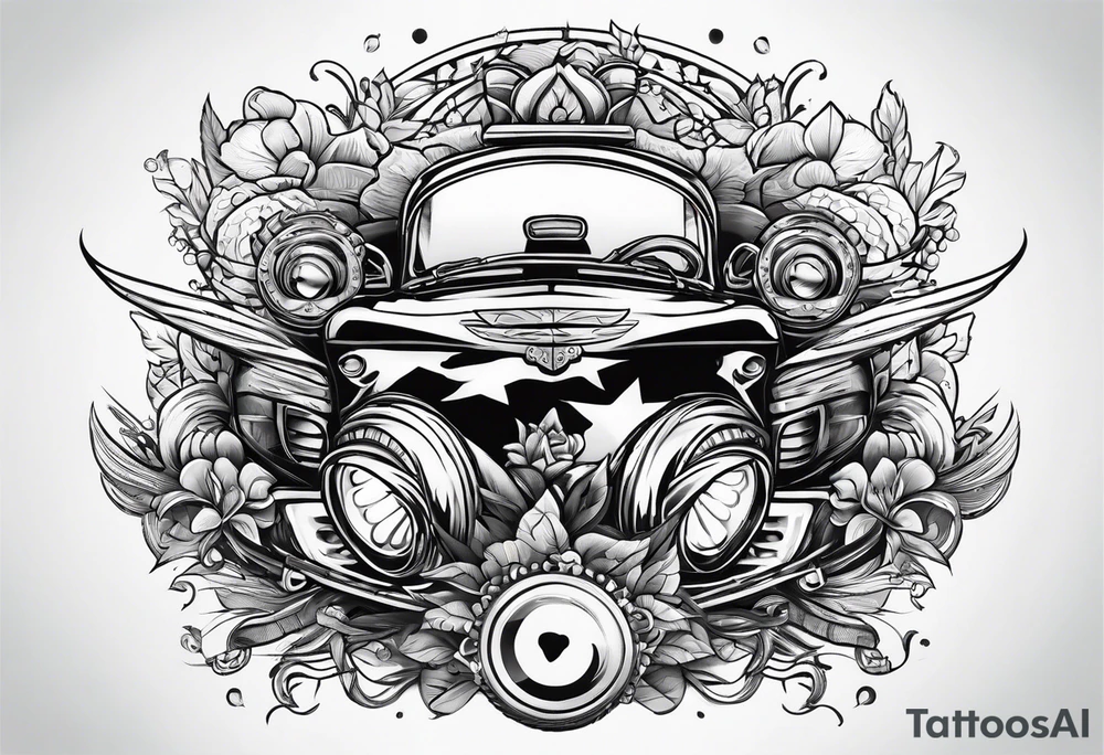 sparks with boosting cable tattoo idea