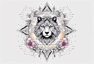 Constellation, animal snow , géométric , flower tattoo idea