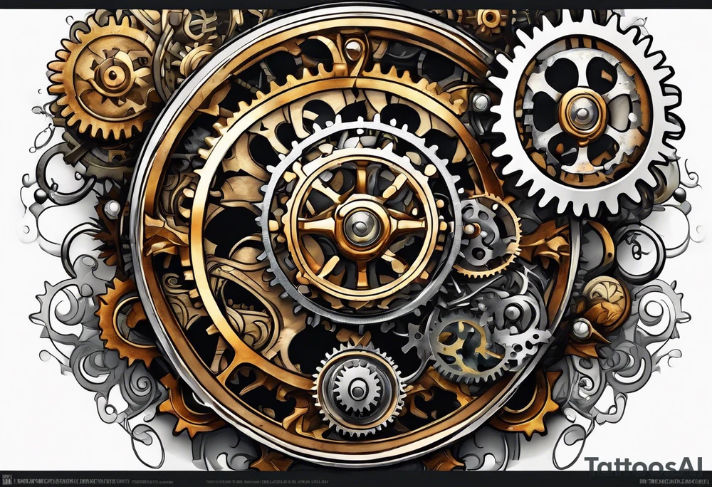 steam punk, Gears, Autism, puzzle pieces tattoo idea