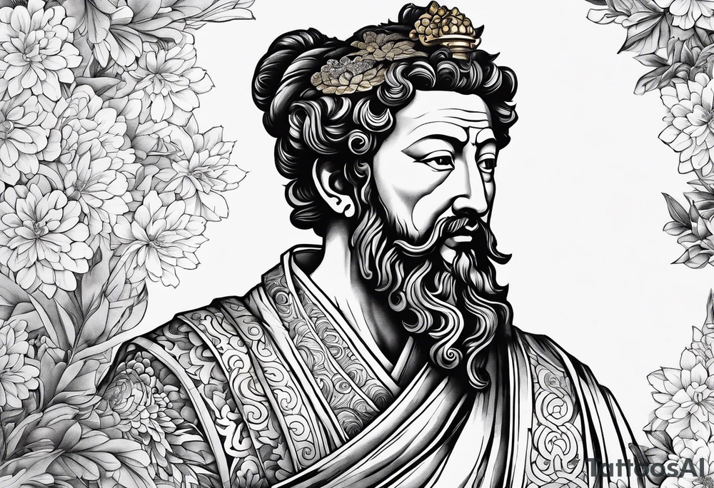 A picture of Marcus Aurelius tattoo idea