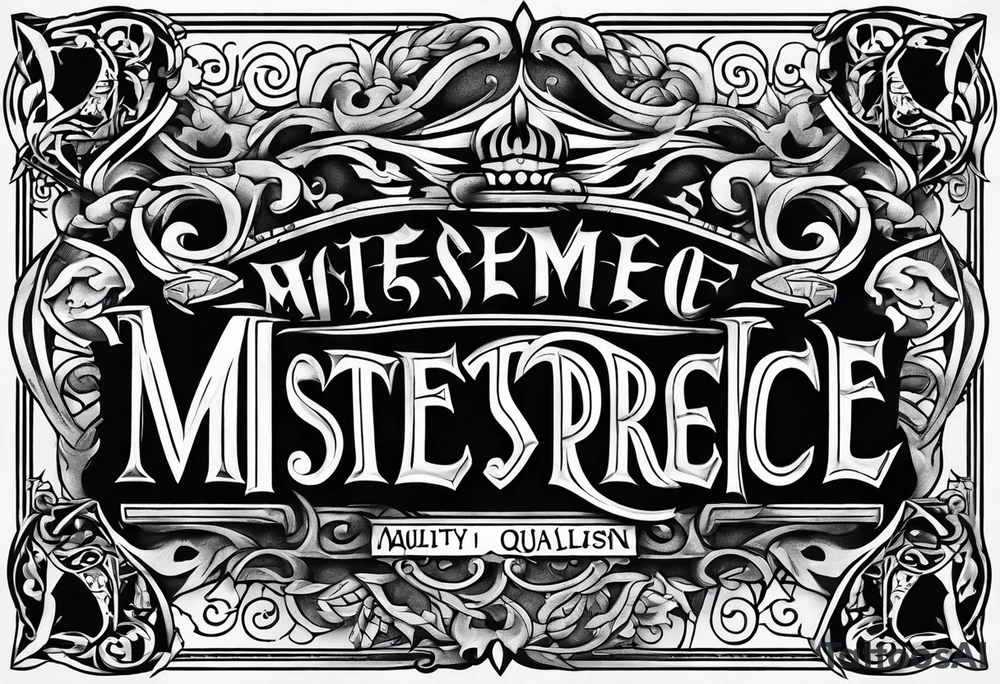 the word coleman in old english font tattoo idea