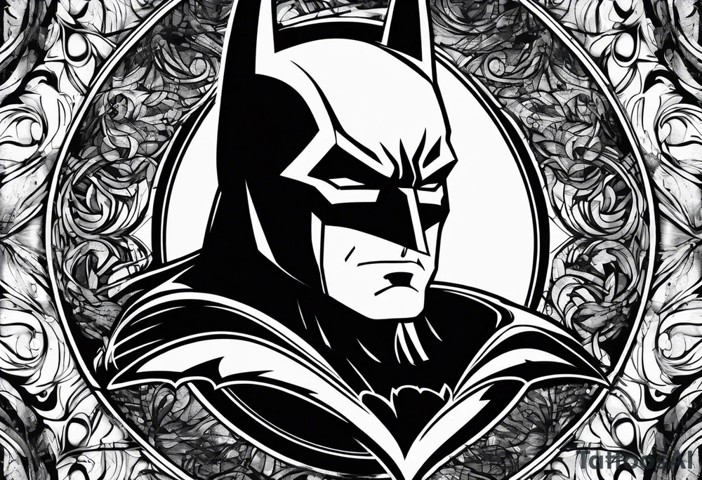 New batman symbol, grunge, tattoo idea