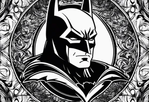 New batman symbol, grunge, tattoo idea