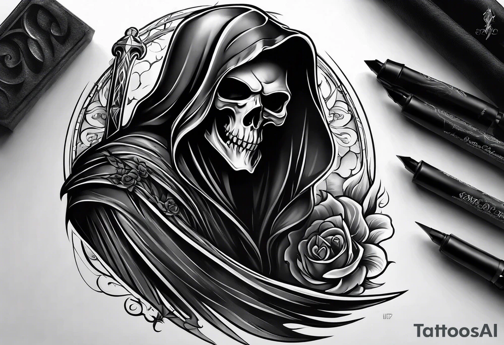 Grim reaper tattoo idea