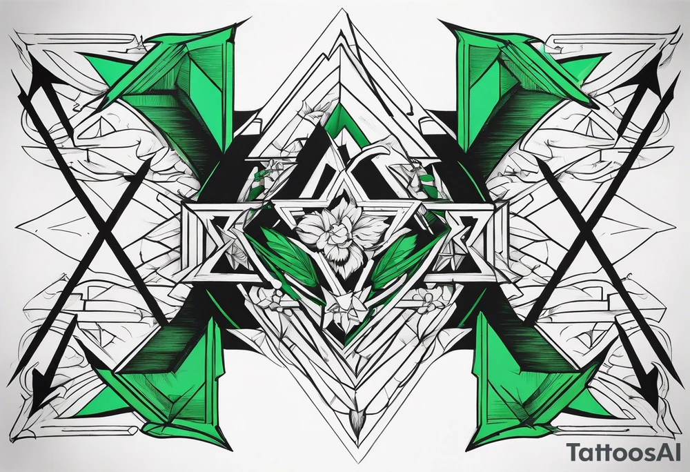 Green arrow tattoo idea