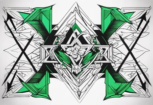 Green arrow tattoo idea