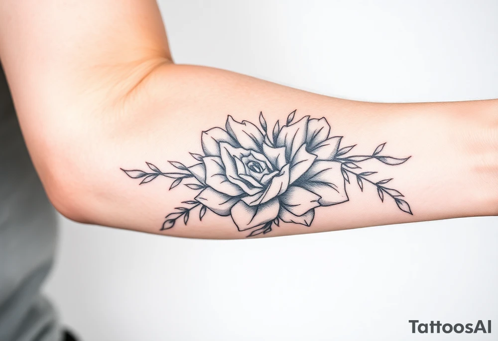 Feminine coverup tattoo idea
