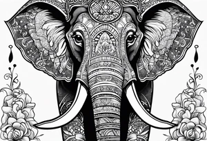 roller derby elephant tattoo idea