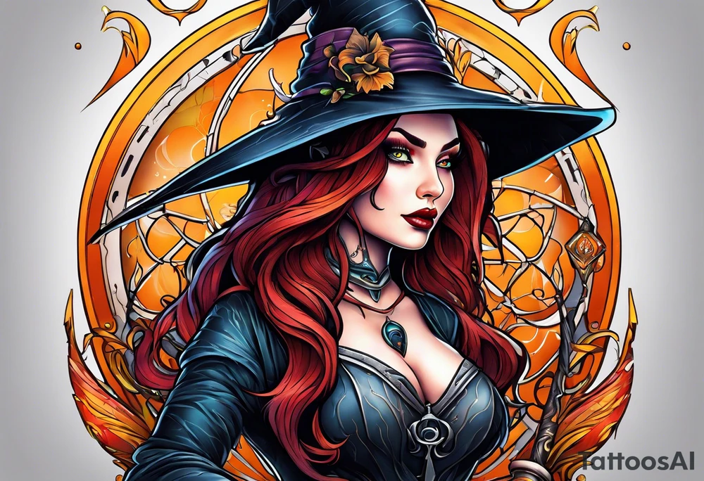 Witch tattoo idea