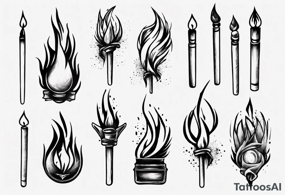 matches tattoo idea
