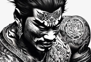 yakuza tattoo oni tattoo idea