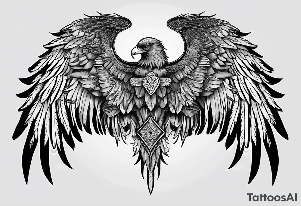 Wings with the word Glenn in between tattoo idea Wings with the word Glenn in between tattoo idea