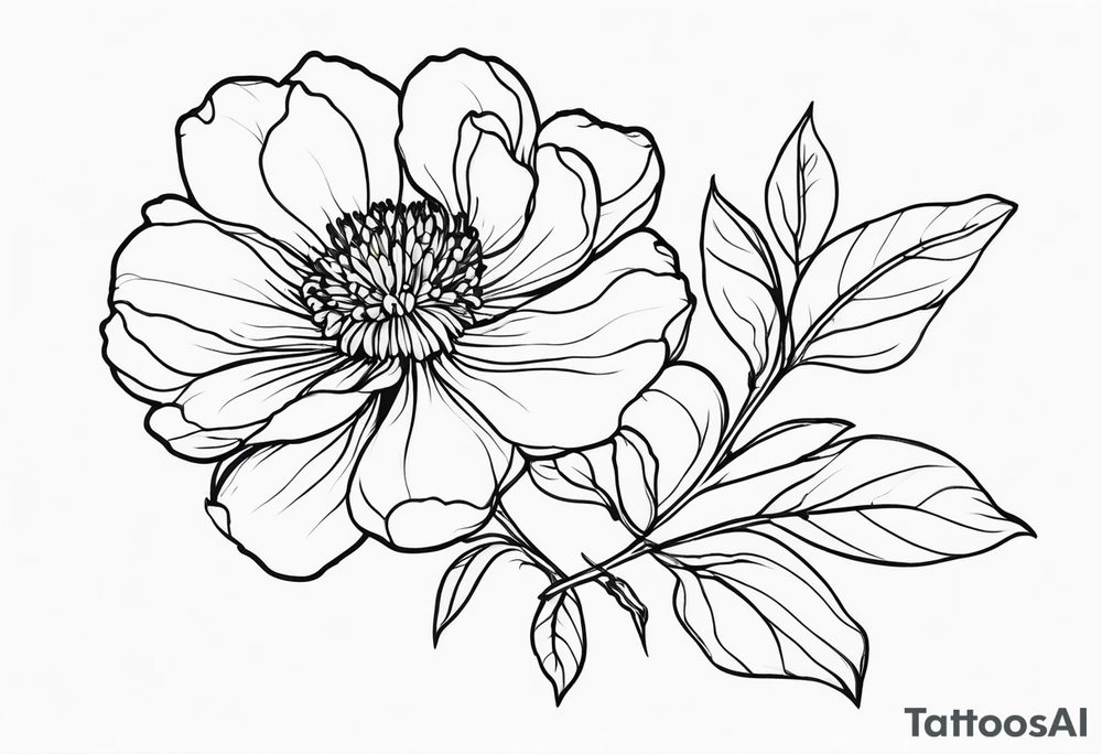 January birth flower tattoo idea