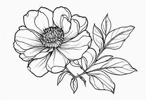 January birth flower tattoo idea