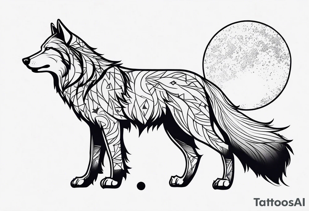 Lobo wolf for a male tattoo tattoo idea