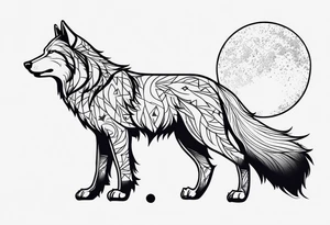 Lobo wolf for a male tattoo tattoo idea