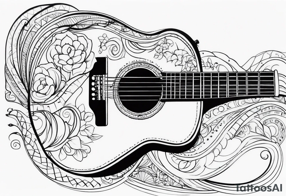 guitar tattoo idea