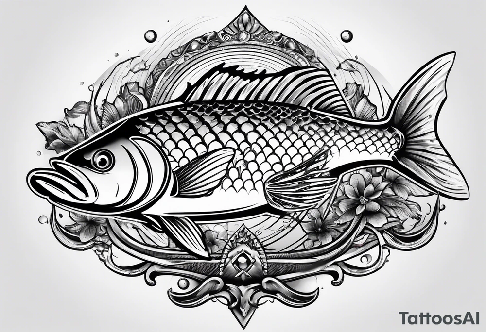 Fishing #2 tattoo idea