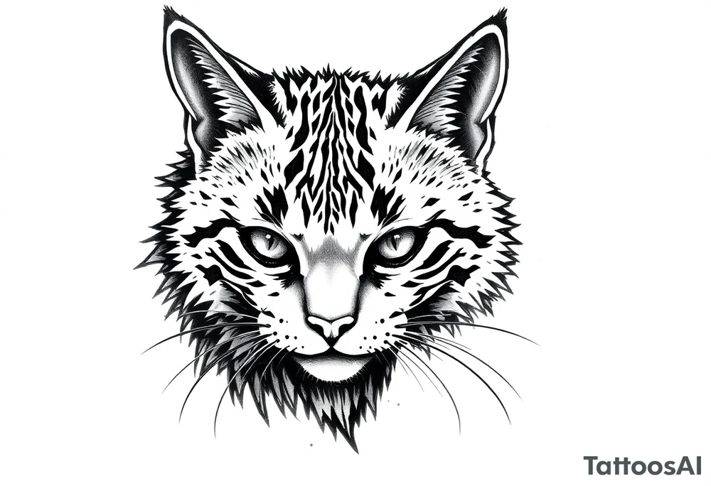 alley cat pixelated pc game tattoo idea