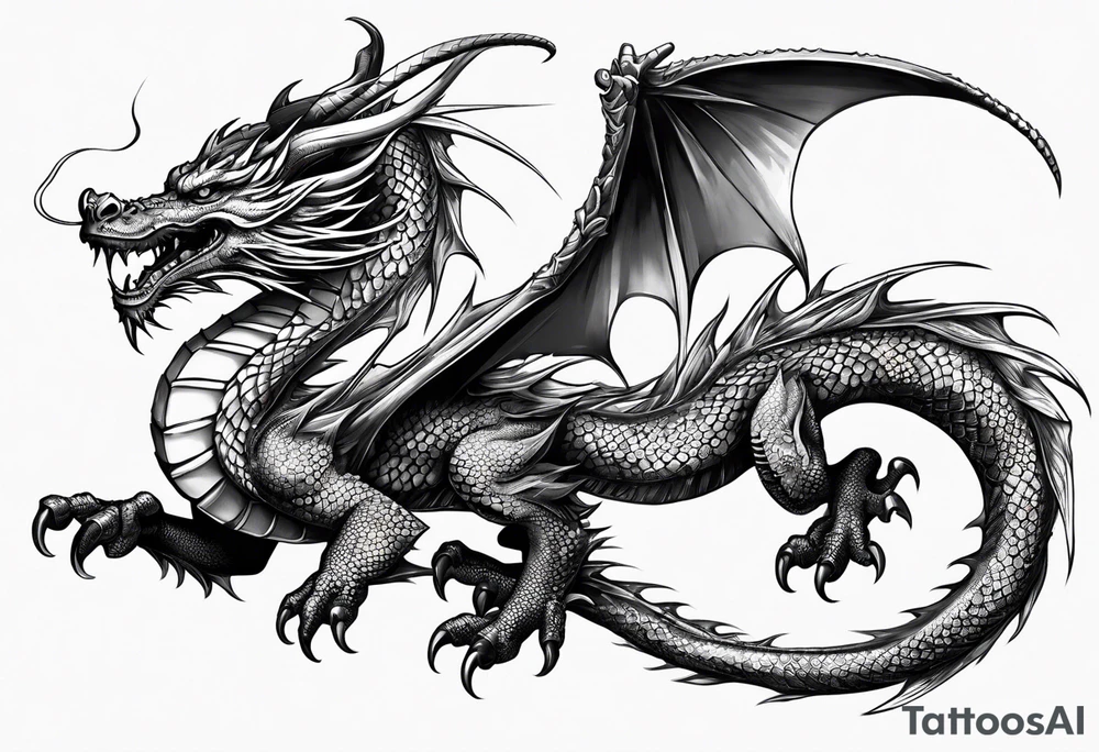 Dragon tattoo idea